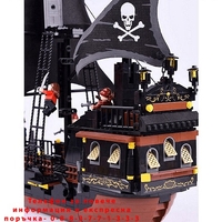 НЕМСКИ Конструктор Gudi Legent of pirates, Пиратски кораб, 652 части + ЛЕД ФЕНЕР