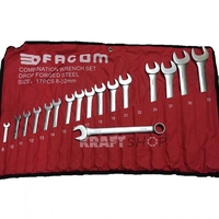 НЕМСКИ Ключове Звездогаечни Facom 8-32mm Комплект 17 броя + ЛЕД ФЕНЕР