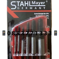 НЕМСКИ Екстрактори за Развиване на Скъсани Повредени болтове винтове STAHLMAYER M3-M22 6ч. + ЛЕД ФЕНЕР