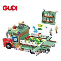 НЕМСКИ Конструктор камион, Gudi, Модел 60009, 933 части + ЛЕД ФЕНЕР