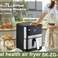 НЕМСКИ Air Fryer - 7 литра Sokany SK-ZG-8040 + ЛЕД ФЕНЕР