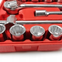 НЕМСКО Гедоре 21 части 3/4 6-стенен или 12-стенен 19-50мм Mar-Pol + ЛЕД ФЕНЕР