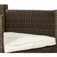 НЕМСКИ 6 местен ратанов трапезен комплект – Черен или Кафяв + ЛЕД ФЕНЕР