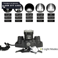 НЕМСКИ АКУМУЛАТОРЕН LED ЧЕЛНИК BL-T44 + ЛЕД ФЕНЕР