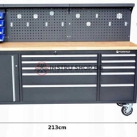 НЕМСКИ Подвижен Шкаф За Инструменти С Работен Плот ROCKFORCE+ЛЕД ФЕНЕР