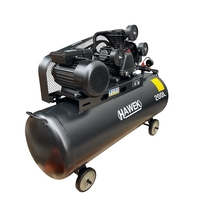 НЕМСКИ КОМПРЕСОР ЗА ВЪЗДУХ 200 ЛИТРА HAWEK , HW-3021 + ЛЕД ФЕНЕР