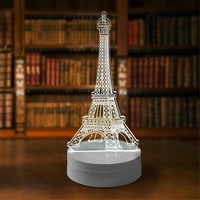 НЕМСКА Холограмна LED 3D нощна лампа с различни форми + ЛЕД ФЕНЕР