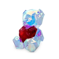 НЕМСКО Светеща декорация - Мече със сърце малко + ЛЕД ФЕНЕР.