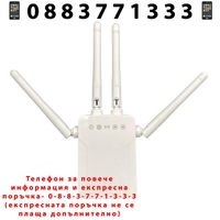 НЕМСКИ Wifi Repeater усилвател за усилване на сигнала MB95 300Mbps Wireless-N + ЛЕД ФЕНЕР