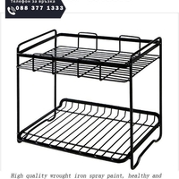 НЕМСКИ Метален стелаж за съхранение / черен мат 26x30x30см. / + ЛЕД ФЕНЕР