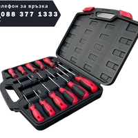 НЕМСКИ Отвертки ТОРКС Комплект 11 части ROCKFORCE + ЛЕД ФЕНЕР