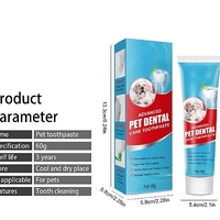 НЕМСКА Паста за зъби за почистване на кучешки зъби, Предназначена да помогне за предотвратяване на зъбен камък + ЛЕД ФЕНЕР