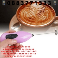 НЕМСКИ Мини миксер за фрапе с 2 скорости + ЛЕД ФЕНЕР