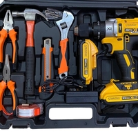 НЕМСКИ Акумулаторен Винтоверт + 111 части STAHLМAYER 36V 8,0AH Ударна Бормашина + ЛЕД ФЕНЕР