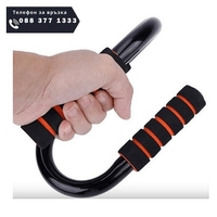 НЕМСКА Универсална стойка за лицеви опори, Компактна и елегантна опора, Черна + ЛЕД ФЕНЕР...