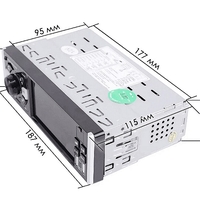НЕМСКА Мултимедия за кола с екран 4.1инча, TAKARA 4052AI, 1din, 4x45W + ЛЕД ФЕНЕР