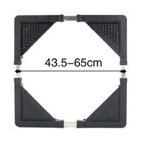 НЕМСКА Платформа на колела за домакински машини и мебели 56x56см. + ЛЕД ФЕНЕР