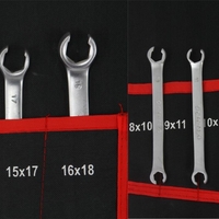 НЕМСКИ Полски Комплект Комбинирани Ключове 47 части MAR-POL + ЛЕД ФЕНЕР