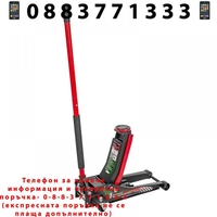 НЕМСКИ нископрофилен крик 3t 2 помпи, RockForce, 75-510мм + ЛЕД ФЕНЕР