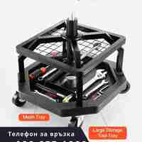 НЕМСКИ Регулируем работен стол на колела + ЛЕД ФЕНЕР