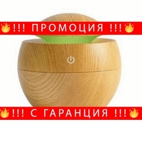 НЕМСКИ Мини USB арома дифузер и овлажнител за въздух с елегантен дизайн + ЛЕД ФЕНЕР