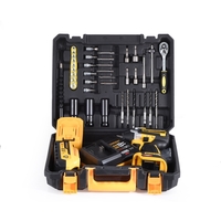 НЕМСКИ Акумулаторен Ударен Гайковерт / Импакт Комбиниран 36V 8,0AH STAHLMAYER + 40 части инструменти Безчетков 2 Батерии 850Nm + ЛЕД ФЕНЕР