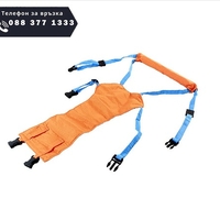 НЕМСКИ Колан за прохождане, 10+ месеца, Син/Оранжев + ЛЕД ФЕНЕР