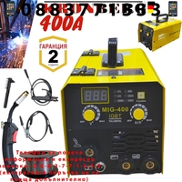 НЕМСКО Телоподаващо Инверторен Електрожен 400А 2в1 Заваръчна Техника KRONBERG 2в1 + ЛЕД ФЕНЕР