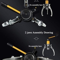 НЕМСКА ХИДРАВЛИЧНА СКОБА ЗА ЛАГЕРИ 20 ТОНА ТРИРАМЕННА STAHLMAYER + ЛЕД ФЕНЕР