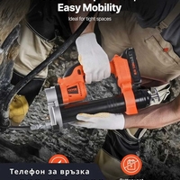 НЕМСКИ Акумулаторен пистолет за гресиране + ПОДАРЪК ЛЕД ФЕНЕР