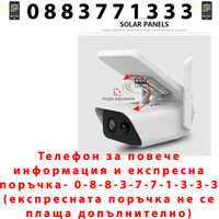 НЕМСКА Стационарна Камера Със Соларен Панел + Подарък ЛЕД ФЕНЕР