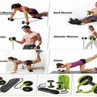 НЕМСКИ Уред за домашен фитнес Revoflex Xtreme + ЛЕД ФЕНЕР..