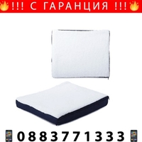 НЕМСКА Ортопeдична гел възглавница за седалка, Поддържа прохлада, Подходяща за офис и пътуване + ЛЕД ФЕНЕР