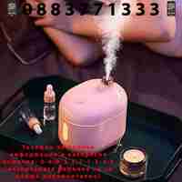 НЕМСКИ Ултразвуков арома овлажнител дифузер Q06 с UV лампа и вградена батерия + ЛЕД ФЕНЕР