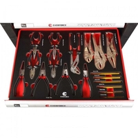 НЕМСКИ Шкаф С Инструменти EVERFORCE Със 7 Чекмеджета;6 Пълни+ЛЕД ФЕНЕР