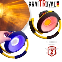 НЕМСКИ Акумулаторен LED Мощен Прожектор Работен с батерия аварийна работна лампа с USB + ЛЕД ФЕНЕР