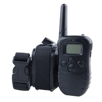 НЕМСКИ Електрически нашийник за обучение на кучета, Обхват 300м, Регулируем, Устойчив на дъжд и прах + ЛЕД ФЕНЕР