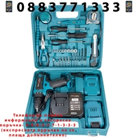 НЕМСКИ Акумулаторен Винтоверт Безжичен KRAFT 36V + 30 части + ЛЕД ФЕНЕР