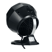 НЕМСКИ Мини преносима вентилаорна печка, WG-089, 50-60HZ, Бързо затопляне, Модерен дизайн, Черна + ЛЕД ФЕНЕР