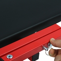 НЕМСКА Сгъваема Авто Лежанка работен стол за авто сервиз Mar – Pol Полша + ЛЕД ФЕНЕР