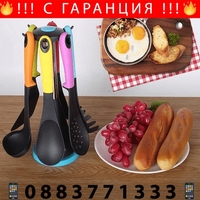 НЕМСКИ Практичен сет с кухненски прибори, Устойчиви на топлина + ЛЕД ФЕНЕР