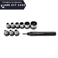 НЕМСКИ Комплект Замби със сменяеми накрайници ROCK FORCE 10 части + ЛЕД ФЕНЕР