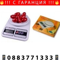НЕМСКА Кухненска везна с водоустойчиви бутони и дисплей, 10 килограма, Бяла + ЛЕД ФЕНЕР