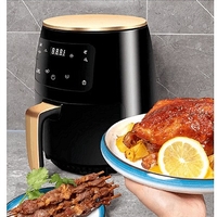 НЕМСКИ Фритюрник Silver Crest, С горещ въздух, С функция печене, 6л, 2400 W, Подарък силиконова подложка + ЛЕД ФЕНЕР