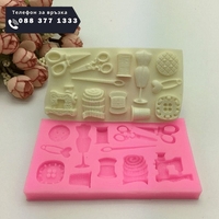 НЕМСКА Декоративна формичка за тесто при печене, Силиконова + ЛЕД ФЕНЕР