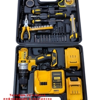 НЕМСКО ПРОМО Ъглошлайф и Винтоверт 36V 8,0AH Акумулаторен Комплект XR 125мм 4 броя батерии + ЛЕД ФЕНЕР