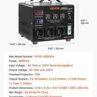 НЕМСКИ Автоматичен преобразувател на напрежение + ЛЕД ФЕНЕР