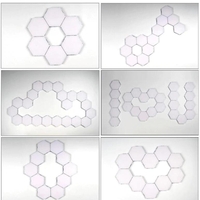 НЕМСКИ Квантова светодиодна шестоъгълна LED лампа 5бр. комплект 12W + ЛЕД ФЕНЕР