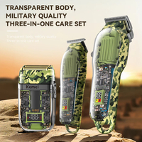 НЕМСКИ Машинки За Подстригване И Бръснене Kemei KM 2379 + ЛЕД ФЕНЕР