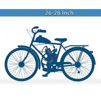 НЕМСКИ Бензинов Двигател за Велосипед 100 Кубика Велодвигател за Колело ТАЙГА Двутактов + ЛЕД ФЕНЕР